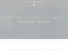 Tablet Screenshot of firstmuslimmosque.com